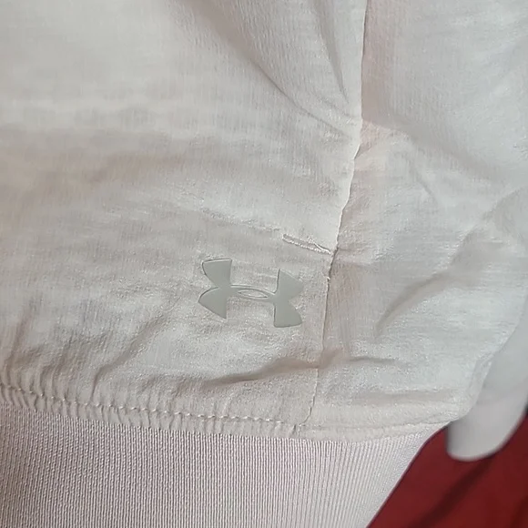 under armour womens cold gear loose fit bomber jacket size M Light Pink - Picture 9 of 9